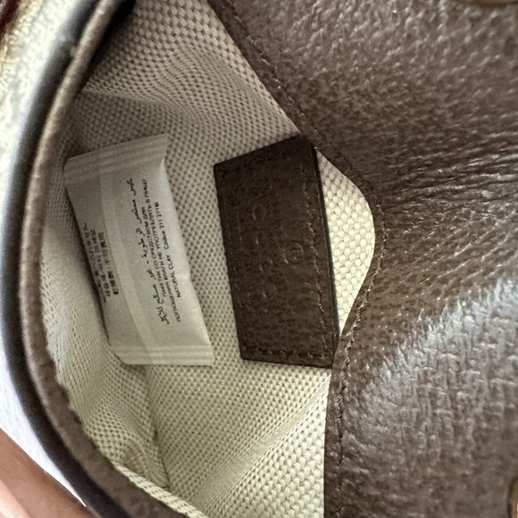 NEW Gucci GG Supreme Monogram Dollar Calfskin Blondie Card Case Wallet Textured - Picture 9 of 10